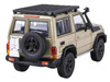 2023 Toyota Land Cruiser 71 Sandy Taupe 70th Anniversary with Roofrack 1/64 Diecast Model Car Paragon PA-55568
