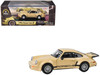Porsche 911 Carrera RSR 3.0 Sahara Beige with Black Stripes 1/64 Diecast Model Car Paragon PA-55797