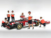 Race Crew 6 piece Figure Set for 1/18 scale models American Diorama 19001-19002-19003-19004-19005-19006