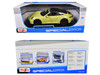 Porsche 911 Targa 4 GTS 992 2 Yellow with Black Top Special Edition Series 1/18 Diecast Model Car Maisto 31470YL