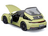 Porsche 911 Targa 4 GTS 992 2 Yellow with Black Top Special Edition Series 1/18 Diecast Model Car Maisto 31470YL