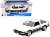 Toyota Sprinter Trueno AE86 RHD Right Hand Drive White with Black Stripes Special Edition Series 1/24 Diecast Model Car Maisto 32916WH