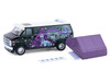 1978 GMC Vandura Custom Van Black with Wizard Graphics and White Top with Camp otel Cartop Sleeper Tent The Great Outdoors Series 4 1/64 Diecast Model Car Greenlight 38080C