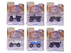Kings of Crunch Hot Pursuit Special Edition Set of 6 Monster Trucks 1/64 Diecast Model Cars Greenlight 49170SET