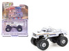 1986 Chevrolet Silverado Monster Truck Royal Canadian Mounted Police White with Stripes Kings of Crunch Hot Pursuit Special Edition 1/64 Diecast Model Car Greenlight 49170D