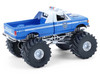 1990 Ford F 350 Monster Truck NYPD New York Police Department Blue with White Top Kings of Crunch Hot Pursuit Special Edition 1/64 Diecast Model Car Greenlight 49170E