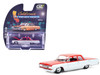 1964 Chevrolet Biscayne Lowrider Silver Metallic and Red Two Tone California Lowriders Series 7 1/64 Diecast Model Car Greenlight 63080B