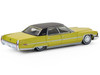 1971 Cadillac Sedan Deville Lowrider Gold Metallic with Black Top California Lowriders Series 7 1/64 Diecast Model Car Greenlight 63080C