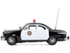 1949 Ford Custom Police Car LAPD Los Angeles Police Department Black and White 1/43 Diecast Model Car Greenlight 86642