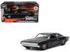 1968 Dodge Charger Widebody Matt Black with Bronze Tail Stripe F9 2021 Movie Fast & Furious Series 1/32 Diecast Model Car Jada 33450