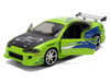 Brian s Mitsubishi Eclipse Green with Graphics Damaged Version The Fast and the Furious 2001 Movie Fast & Furious Series 1/32 Diecast Model Car Jada 36356