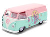 1961 Volkswagen Bus Pink and Blue with Graphics Disney s Stitch Hollywood Rides Series 1/32 Diecast Model Car Jada 36358