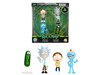 Set of 4 Diecast Figures Rick and Morty 2013 Current TV Series Metalfigs Series Diecast Model Jada 36696