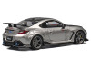 Subaru BRZ Varis Arising 1 RHD Right Hand Drive Gray Metallic with Carbon Hood and Top and Extra Wheels 1/64 Diecast Model Car CM Model CM64-BRZ-10