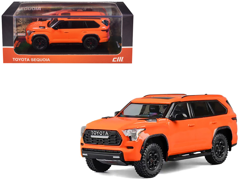 2024 Toyota Sequoia Solar Octane Orange 1/64 Diecast Model Car CM Model CM64-SEQUOIA-03