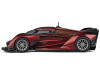 McLaren Solus GT Wine Red Metallic with Gold Stripes 1/64 Diecast Model Car CM Model CM64-SOLUSGT-08