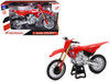 Honda CRF450R Motorcycle Red with Black Accents 1/12 Diecast Model New Ray 58493