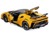 Ferrari SF90 XX Stradale Yellow with Black Top Race and Play Series 1/24 Diecast Model Car Bburago 26032YL