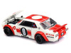 Nissan Skyline 2000GT R KPGC10 Kaido Works V2 RHD Right Hand Drive White with Red Stripes Designed by Jun Imai Kaido House Special 1/64 Diecast Model Car Mini GT KHMG211