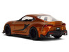 2020 Toyota Supra Orange Metallic with Black Stripes F9 2021 Movie Fast & Furious Series 1/32 Diecast Model Car Jada 35632