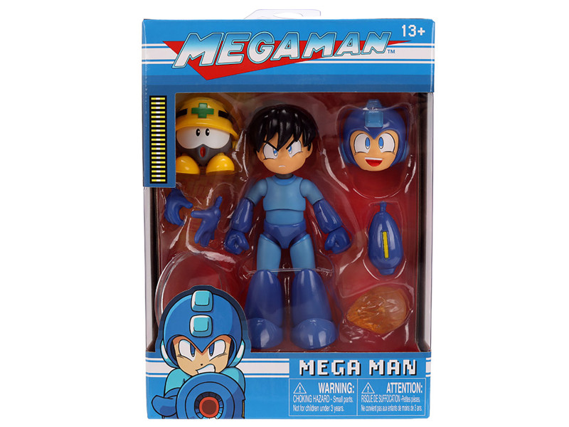 Mega Man 4 5 Moveable Figure Deluxe Version with Accessories and Alternate Head and Hands Mega Man 1987 Video Game Model Jada 34692