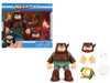 Wood Man 5 Moveable Figure Deluxe Version with Accessories and Alternate Head and Hands Mega Man 1987 Video Game Model Jada 34693