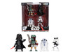 Set of 4 Diecast Figures Star Wars Movie Franchise Metalfigs Series Diecast Models Jada 36702