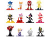 Set of 12 Diecast Figures Sonic The Hedgehog Video Games Nano Metalfigs Series Diecast Models Jada 37353