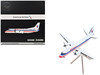 Saab 340B Commercial Aircraft "American Eagle N389AE White with Red and Blue Stripes Gemini 200 Series 1/400 Diecast Model Airplane GeminiJets G2AAL1339