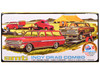 Skill 2 Model Kit Indy Drag Combo Chevrolet II Wagon and Funny Car with Trailer 3 in 1 Set 1/25 Scale Model AMT AMT1520