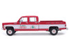 1976 GMC Sierra Grande K2500 Wideside Pickup Truck St Nick s Christmas Tree Farm Red with White Sides Christmas Limited Edition 1/64 Diecast Model Car IXO Models IA64020