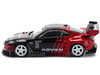 Toyota Pandem GR86 Advan Black and Red with Graphics 1/64 Diecast Model Car Pop Race PR640228