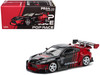 Toyota Pandem GR86 Advan Black and Red with Graphics 1/64 Diecast Model Car Pop Race PR640228