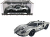 1966 Ford GT 40 MKII #F85 Silver Metallic with Black Stripes 1/18 Diecast Model Car ACME SC18001