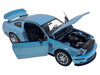 2007 Ford Shelby GT500 Windveil Blue Metallic Shelby Collectibles Series 1/18 Diecast Model Car ACME SC18006