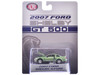 2007 Ford Shelby GT500 Lime Green Metallic with Silver Stripes Shelby Collectibles Series 1/64 Diecast Model Car ACME SC64001