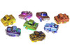 Lowriders Show Glow Series 1 Set of 8 Pieces Diecast Model Cars CarTuned 597346