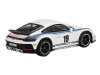 Porsche 911 Dakar #19 Rally 1974 Tribute Livery White with Blue Stripes Limited Edition 1/64 Diecast Model Car Mini GT MGT01009