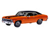 1971 Chevrolet Nova SS Orange with Black Stripes and Black Vinyl Top 1/43 Diecast Model IXO Models CLC596N22