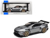 2025 Ford Mustang GTD Gray Metallic with Black Top Limited Edition Series 1/18 Diecast Model Car IXO Models IXOSPMCG18576