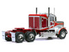 1977 Freightliner FLC 120 64 T Truck Tractor Red and Silver Metallic 1/43 Diecast Model IXO Models TR20022