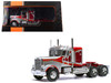 1977 Freightliner FLC 120 64 T Truck Tractor Red and Silver Metallic 1/43 Diecast Model IXO Models TR20022