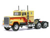 1980 International Transtar 4300 Truck Tractor Beige with Red and Orange Stripes 1/43 Diecast Model IXO Models TR21722