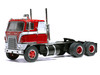 1965 International Transtar COE Truck Tractor Red with White Stripes 1/43 Diecast Model IXO Models TR21922