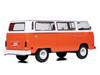 1974 Volkswagen T2 Bus Orange and White 1/24 Diecast Model IXO Models U24RDC002