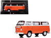 1974 Volkswagen T2 Bus Orange and White 1/24 Diecast Model IXO Models U24RDC002