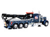 1980 Peterbilt 359 Wrecker Tow Truck XXL Towing and Recovery Blue Metallic with Graphics 1/43 Diecast Model IXO Models U43TTR001