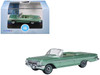 1961 Chevrolet Impala Convertible Arbor Green Metallic with Green Interior 1/87 (HO) Scale Diecast Model Car Oxford Diecast 87CI61007