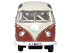 Volkswagen T1 Samba Bus Sealing Wax Red and Gray 1/148 (N) Scale Diecast Model Car Oxford Diecast NVWS001