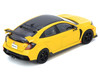 Honda Civic Type R FK8 RHD Right Hand Drive Yellow with Black Top 1/64 Diecast Model Car Inno Models IN64-FK8-YL